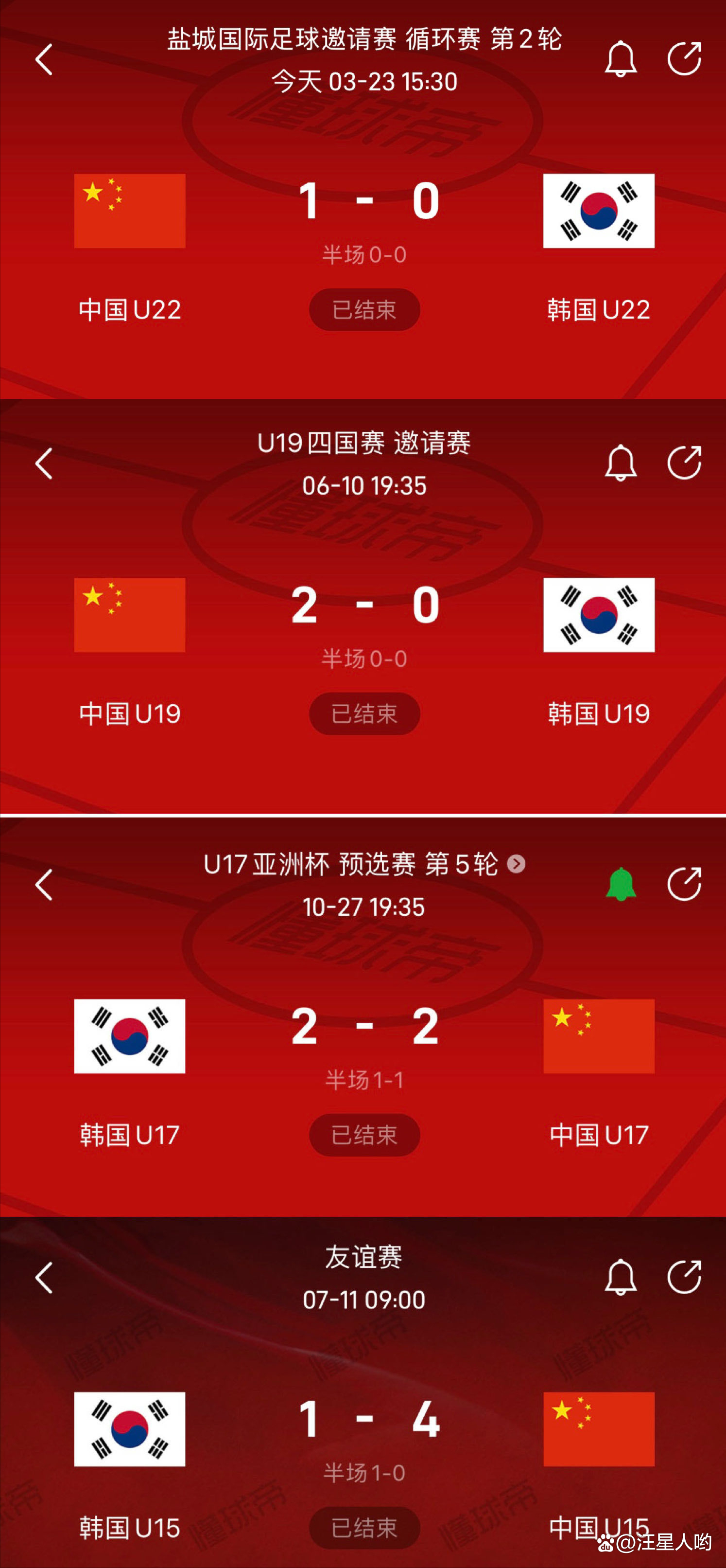 韩国队积极进攻，在比赛中夺得胜利